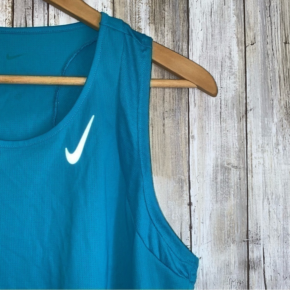 Nike Blue Dri Fit Crop Tank - Picture 3 of 6